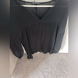 Black long sleeve blouse